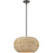 Bemo 1 Light 17.5 inch Oiled Bronze Indoor Pendant Ceiling Light